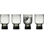 LyngbyGlas Sorrento Чаши 300 мл, сиви, 4 бр (32749)