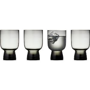 LyngbyGlas Sorrento Чаши 300 мл, сиви, 4 бр (32749)