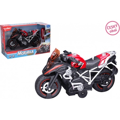 Wiky Vehicles Motorka šroubovací s efekty červená 20 cm český obal