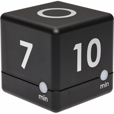 TFA Dostmann TFA 38.2040.01 | CUBE TIMER - časovač ve tvaru kostky (3 - 5 - 7 - 10 minut) - ČERNÁ