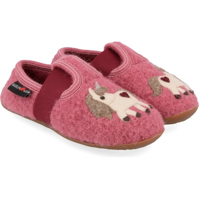 Haflinger Детски пантофи Haflinger Kid's Everest Unicorn Slippers - Heather Rose - размер 24 (EU) (702-6028-0112)