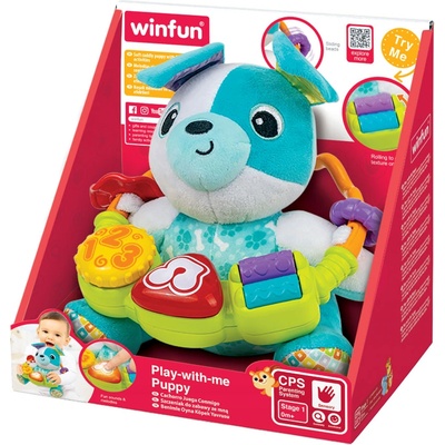 WinFun Плюшено кученце с функционални бутони