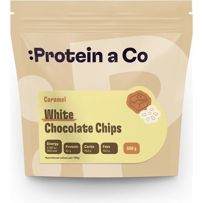 Protein & Co. Čokopecky Biela čokoláda s karamelom 0,5 kg