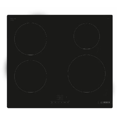 BOS Bosch Serie 4 PUE611BB5E varná deska Černá Vestavěné 60 cm Indukční varná deska se zónami 4 zóna/zón