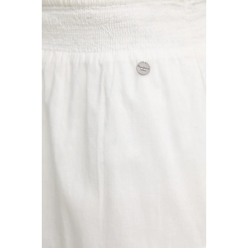Pepe Jeans Памучна пола Pepe Jeans ELENA в бяло къса разкроена PL901188 (PL901188)