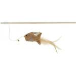 Kerbl Играчка за котки Kerbl Fishing Rod Korki - въдица с рибка, звънче и пера, дължина на въжето 40 см, Германия 81674