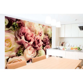 DIMEX ART s. r. o Самозалепваща се флизелинова фототапета стари рози 375 x 250 см