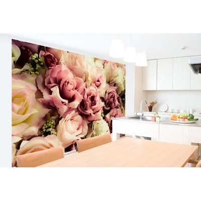 DIMEX ART Самозалепваща се флизелинова фототапета стари рози 375 x 250 см