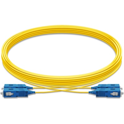 Conneu Оптичен пач кабел SC-UPC-SC-UPC, дуплекс, сингъл мод OS2, 2 мм, 20 метра (CNFJ-SCSCOS2DYE2mm-20)