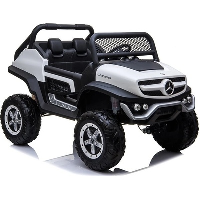 Lean Cars Mercedes UNIMOG Elektrické Autíčko bílá