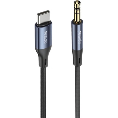 Yesido YAU42 audio - 3,5 mm jack na USB-C 1m černý