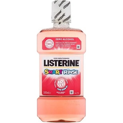 Listerine Voda ústní Smart Rinse Mild Berry 500 ml