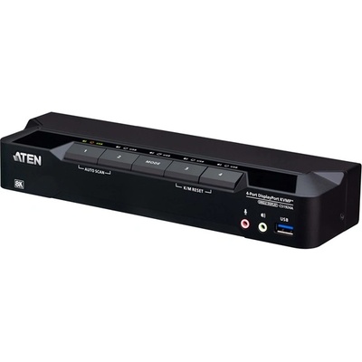 ATEN KVM превключвател USB 3.0 DisplayPort 8K + аудио, 4 порта - CS1924A-AT-G (CS1924A-AT-G)