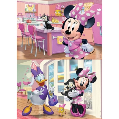 Educa Drevené Minnie Happy helpers Disney 2 x 25 dielov