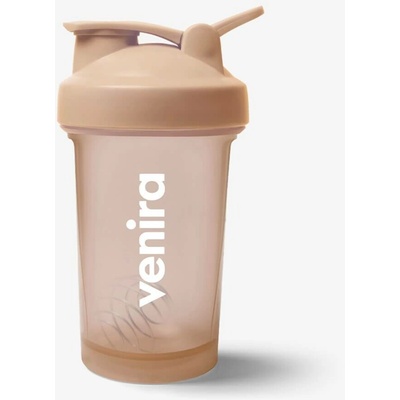VENIRA shaker PRO s poutkem, světle hnědý - 400 ml
