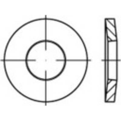 kónická pružná podložka 24 mm 56 mm pružinová ocel fosfátované 50 ks TOOLCRAFT 138295