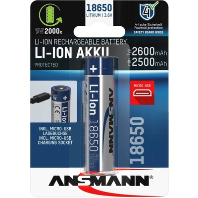 Ansmann 18650 2600mAh 1ks 1307-0002