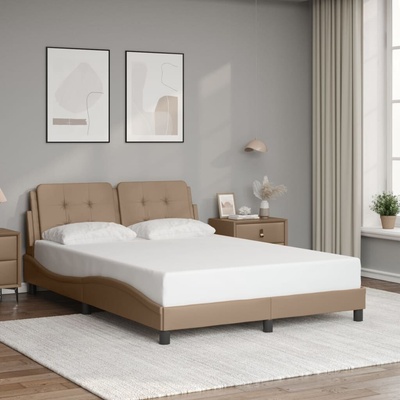 vidaXL 11461.3208181 Rám postele bez matrace Zadar cappuccino umělá kůže