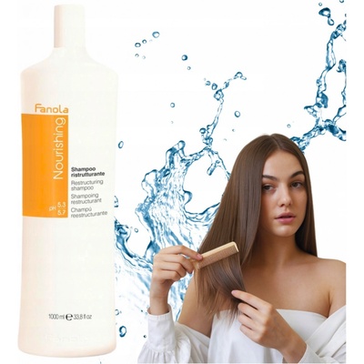 Fanola Nutri Care Shampoo regeneračný šampón na suché a poškodené vlasy 1000 ml