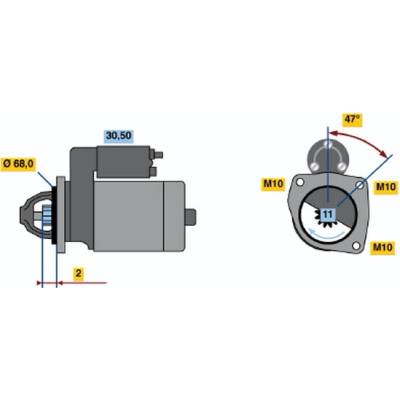 BOSCH STARTER 0 986 018 511
