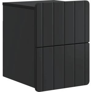 vidaXL Спален шкаф с монтаж на стена Черно 33 x 34, 5 x 43 см (898297)
