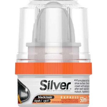 Silver samoleštiaci krém na obuv s aplikátorom čierny 50ml