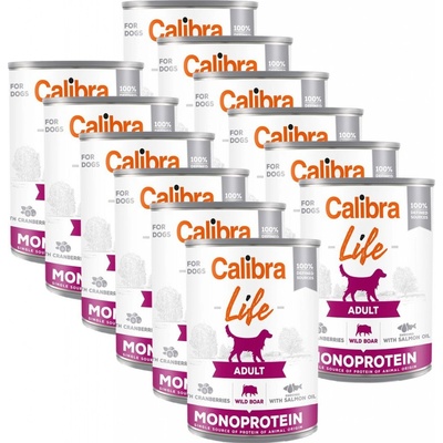 Calibra Dog Life Adult Wild Boar with Cranberries 12 x 400 g