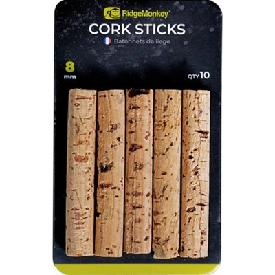 Ridgemonkey Korkové tyčinky Combi Bait Drill Spare Cork Sticks 8mm