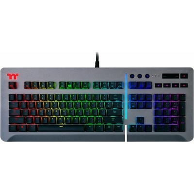 Thermaltake Level 20 RGB Titanium Gaming Keyboard Cherry MX Blue Switch KB-LVT-BLSRUS-01