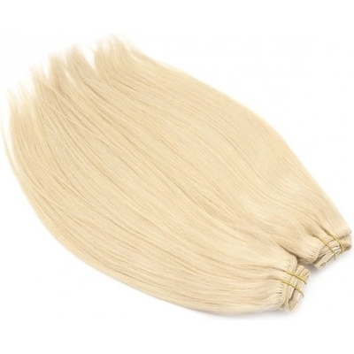 Deluxe clip in sada 51cm nejsvětlejší blond