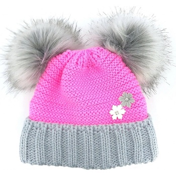 Voxx zimní čepice Voxx ASCONA růžová/šedá