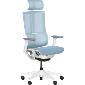 Image 1 of Bittel Президентски стол Carmen 7574, до 130кг, мрежа, полипропиленова база, Auto weight-sensing механизъм, коригиране височина, газов амортисьор, светлосин (3520398)