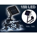 Solight LED vonkajšia vianočná reťaz 200 LED 10m prívod 5m 8 funkcií IP44 teplá biela