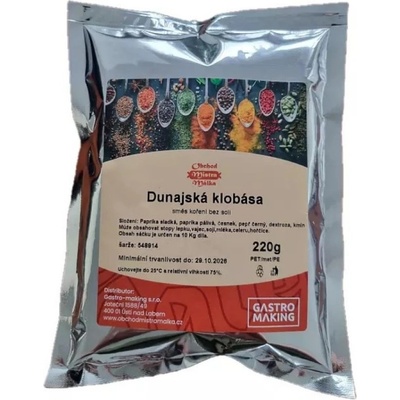 Mistr Málek Dunajská klobása 220 g