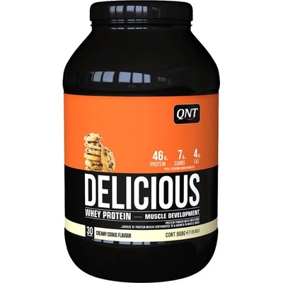 QNT Delicious Whey Protein [908 грама] Бисквита с Крем