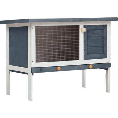 vidaXL 9799.170828 šedo bílá 1 patro 90 x 45 x 65,5 cm dřevo