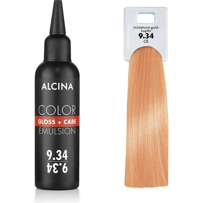 Alcina Tónovací emulze 9.34 Jasná blond zlatá měděná 100 ml