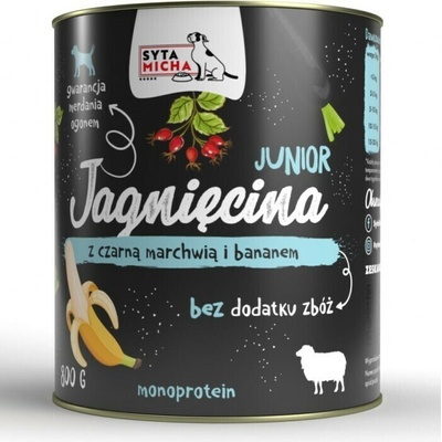 Syta Micha Puppy jehněčí maso s černou mrkví a banánem 800 g