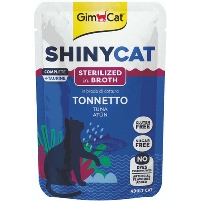 Gimcat ShinyCat Sterilised tuniak vo vývare 70 g