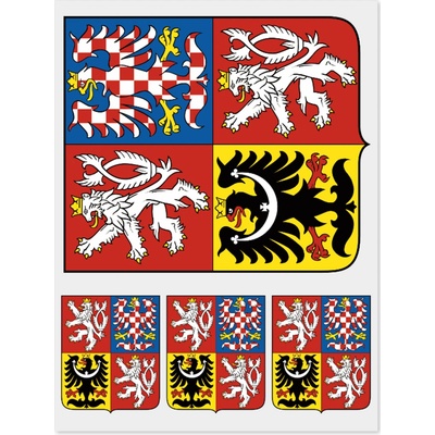 Nažehlovací státní znaky - potisk DTF - Český státní znak velký – Zboží Dáma