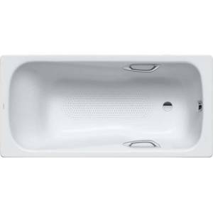KALDEWEI Ambiente - Правоъгълна вана Dyna Set Star 627, 160x70 см, с отвори за дръжки, противоплъзгащо покритие по цялата повърхност, Perl-Effekt, бяла 226934013001 (226934013001)