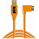 Tether Tools TET-CU61RT15-ORG USB 3.0 Micro-B pravý uhol, 4,6m