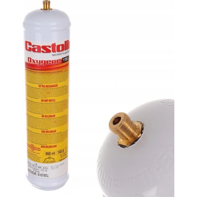 Castolin Oxygen 600826 O2 kyslíková láhev 1 litr 110 bar M12x1 pro miniautogeny – Zboží Dáma