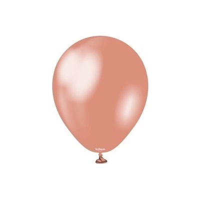 Kalisan Balloons Balonky metalické, Metallic Rose Gold 13 cm 5"