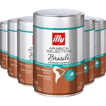 illy Мляно кафе Illy Brasile Cerrado Mineiro 250гр 6 бр