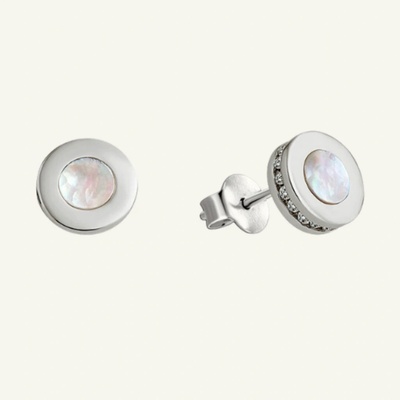 SilveAmo Strieborné náušnice Mesiac CK2PF1109