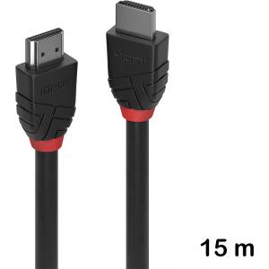 Lindy HDMI Стандартен кабел 15 м, Lindy, Black Line 36469 (36469)