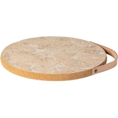 Casafina by Costa Nova Podložka korková s koženým uchem pr.30cm CORK COLLECTION bílá White-natural balení