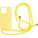Mobile Origin Силиконов (TPU) калъф с връзка за носене за iPhone 14 Pro - Mobile Origin Lanyard Silicone Case (жълт) (LYC-S-YLW-14PRO)