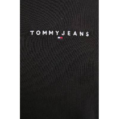 Tommy Jeans Памучна тениска Tommy Jeans в черно с апликация DM0DM21110 (DM0DM21110)